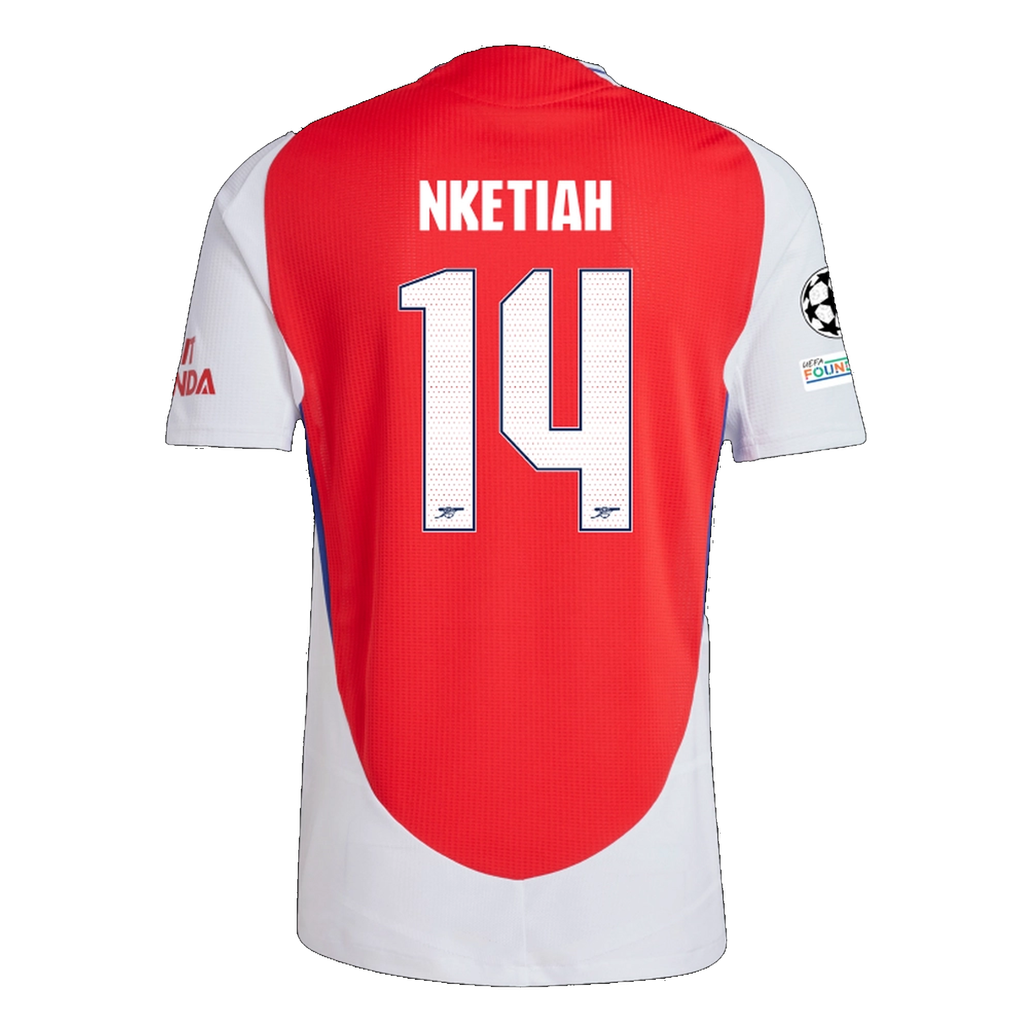Arsenal Eddie Nketiah 2024-2025 UCL Home Jersey – Authentic Shirt