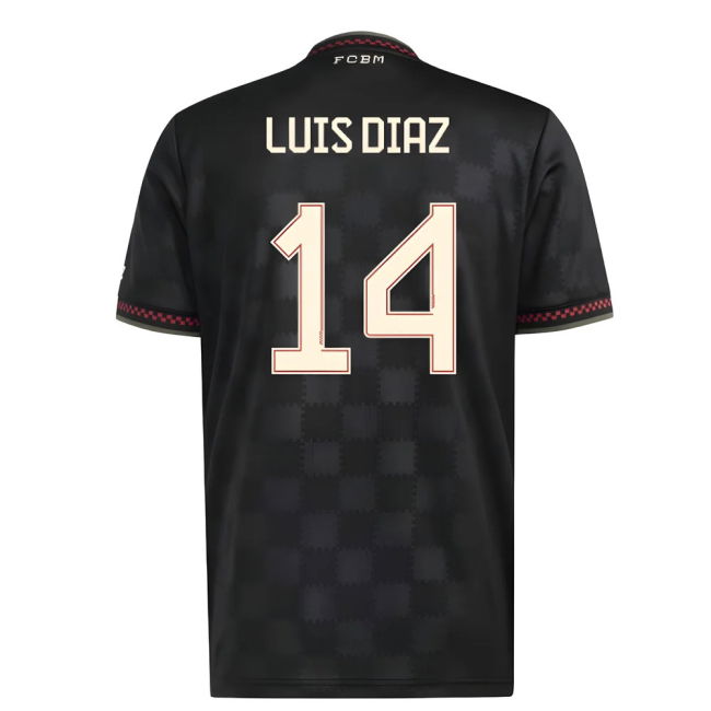 2025-2026 Bayern Third Official Licensed Shirt (Luis Diaz 14)