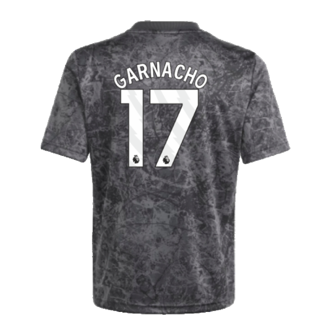 Kids Garnacho 17 Genuine 2023-2024 Man Utd Premier League Home Kit