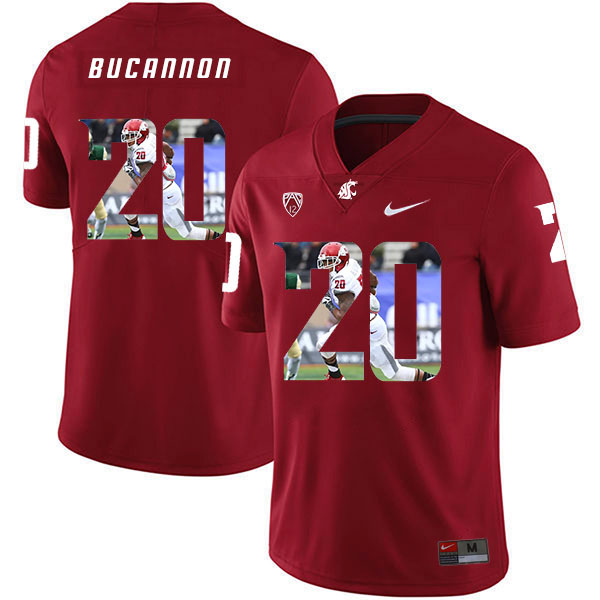 Men's None Red 2024 college football Deone Bucannon #20 team