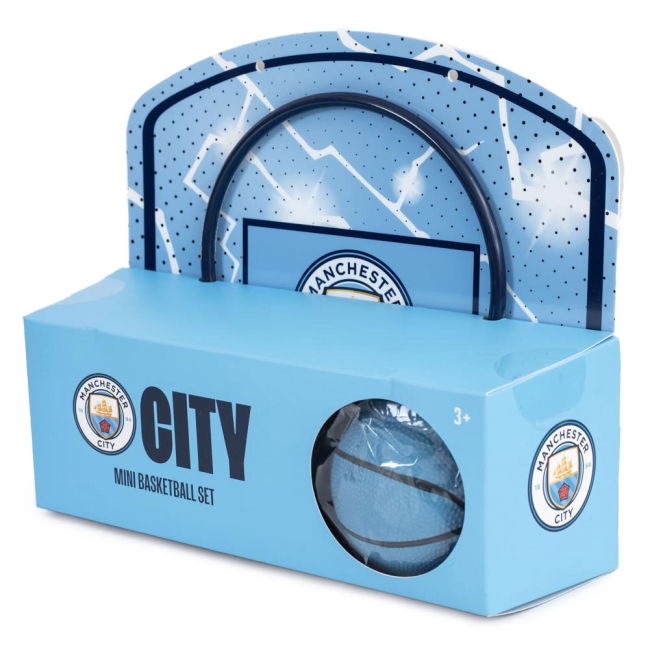 Manchester City FC Mini Basketball Set (Fan Favorite)