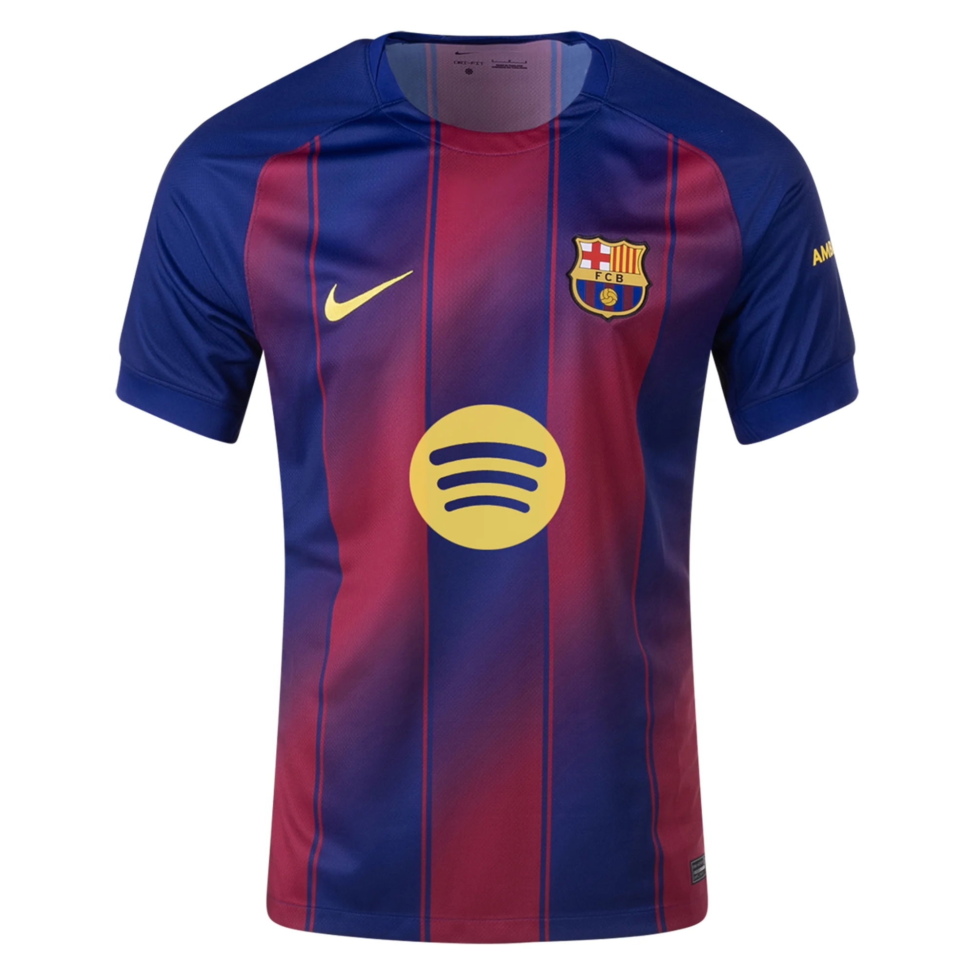 Barcelona Gold) 2025-2026 UCL Home Jersey – Authentic Shirt