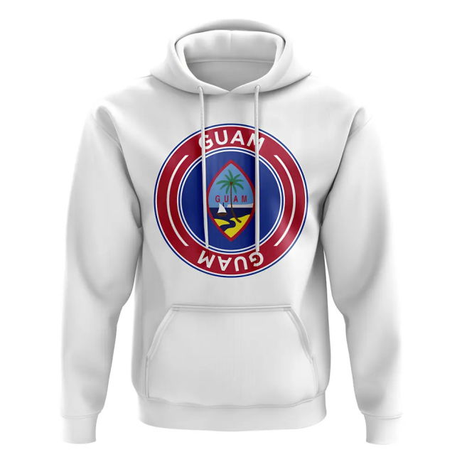 National Guam Football Badge Hoodie (White) Official Team