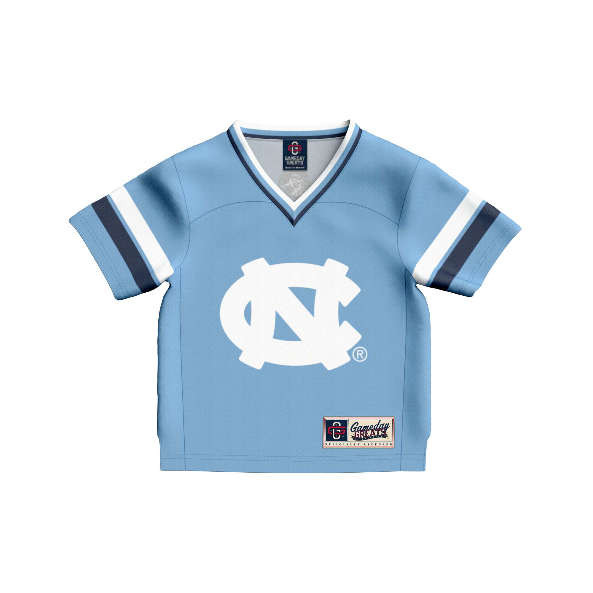 [NJP] North Carolina Tar Heels GameDay Greats Toddler Lightweight Collegiate Football Fashion Jersey - Carolina Blue