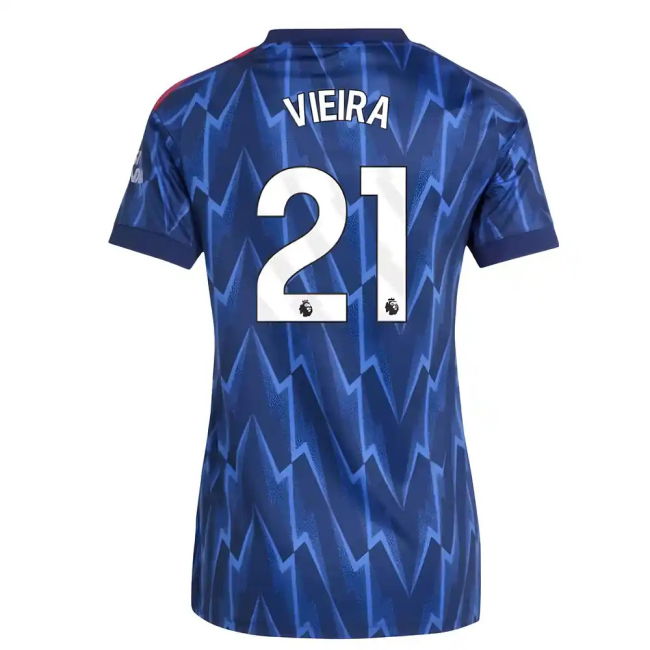 2025-20 Arsenal Away Jersey Vieira #21 L M Women S