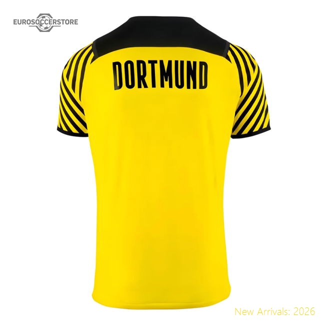 Premium-grade 2021-2022 Borussia Dortmund Home Shirt (kids) (haalan