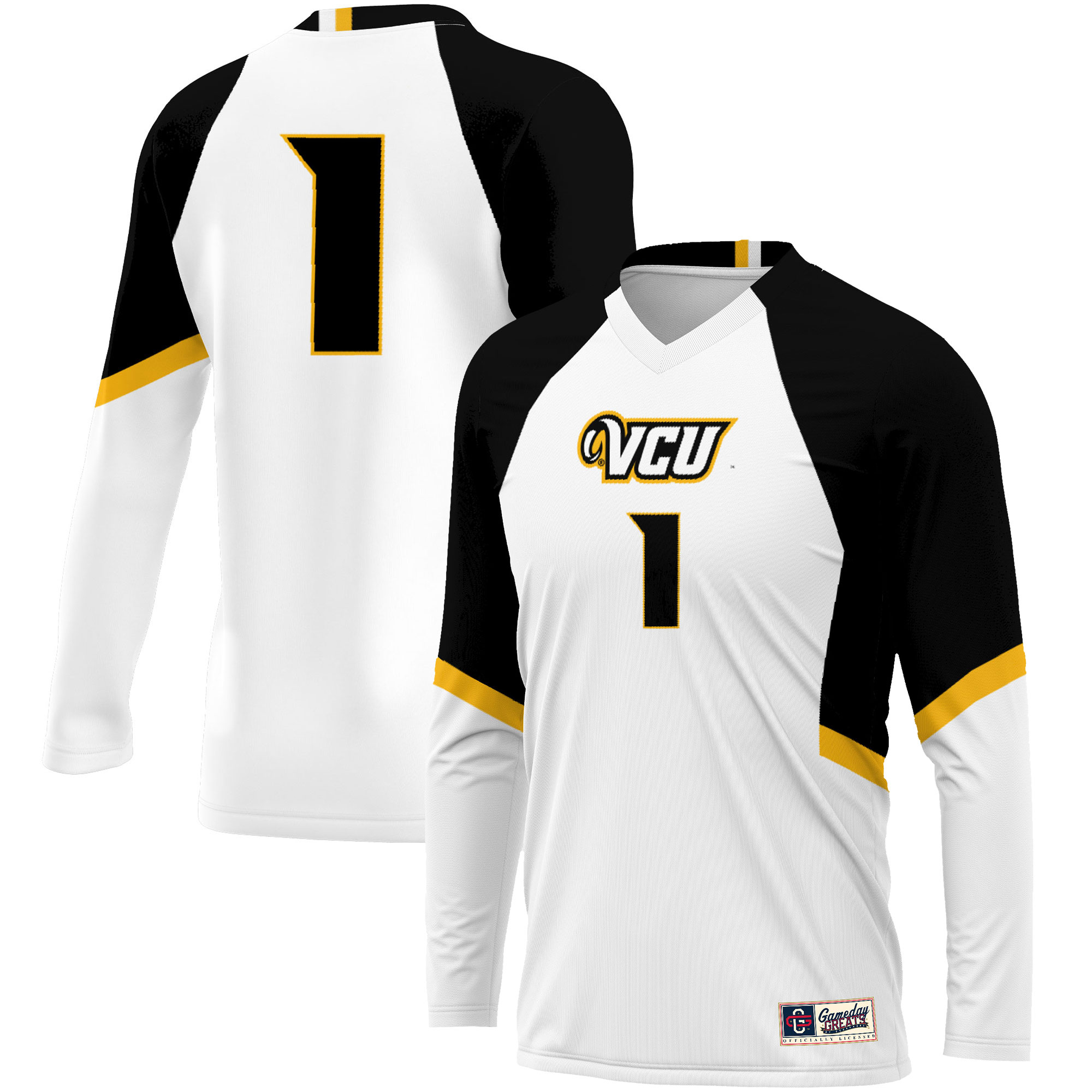 [NJP] VCU Rams GameDay Greats Women's Volleyball Lightweight Fashion Jersey - White