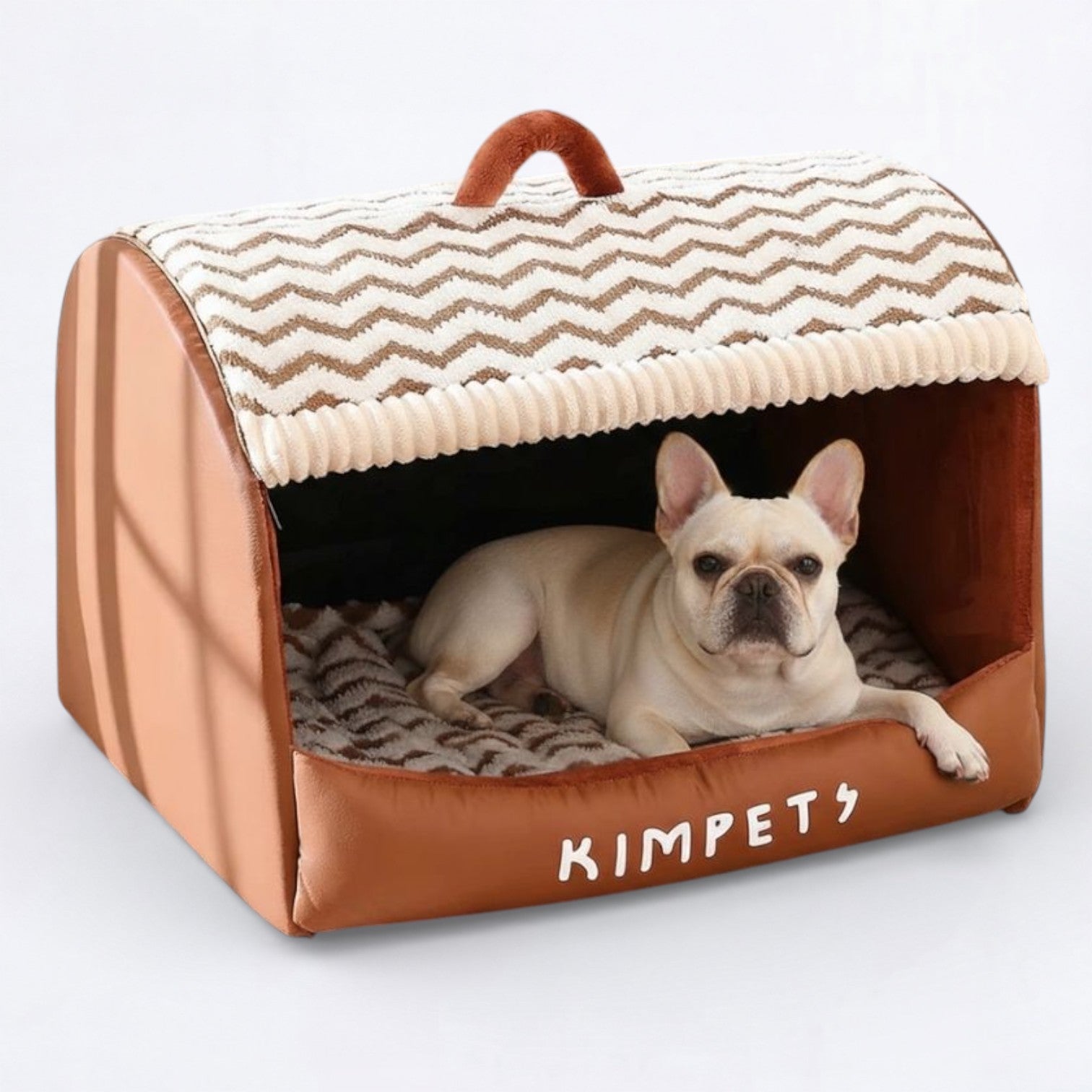 Comfort-Optimized Snuglo Frenchie Cozy Cave Bed – Thickened Covered D...
