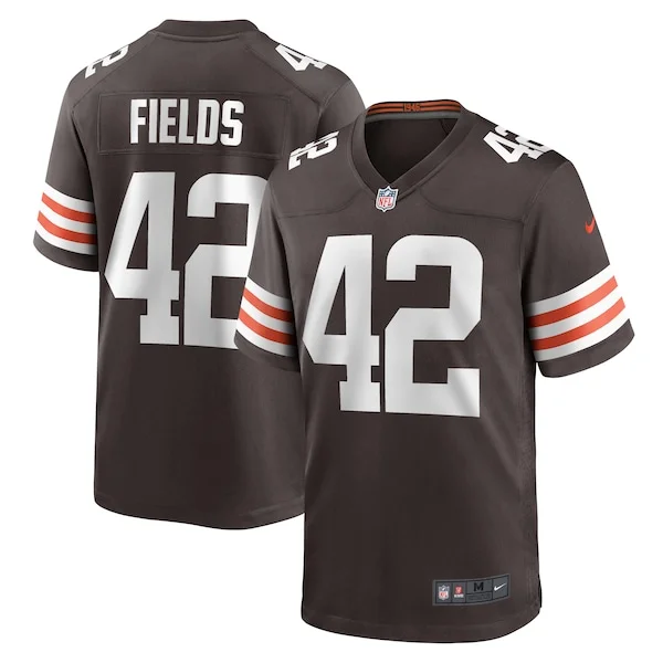 None Tony Fields Game Jersey - Brown | NFL Player Jersey | NFL Footbal