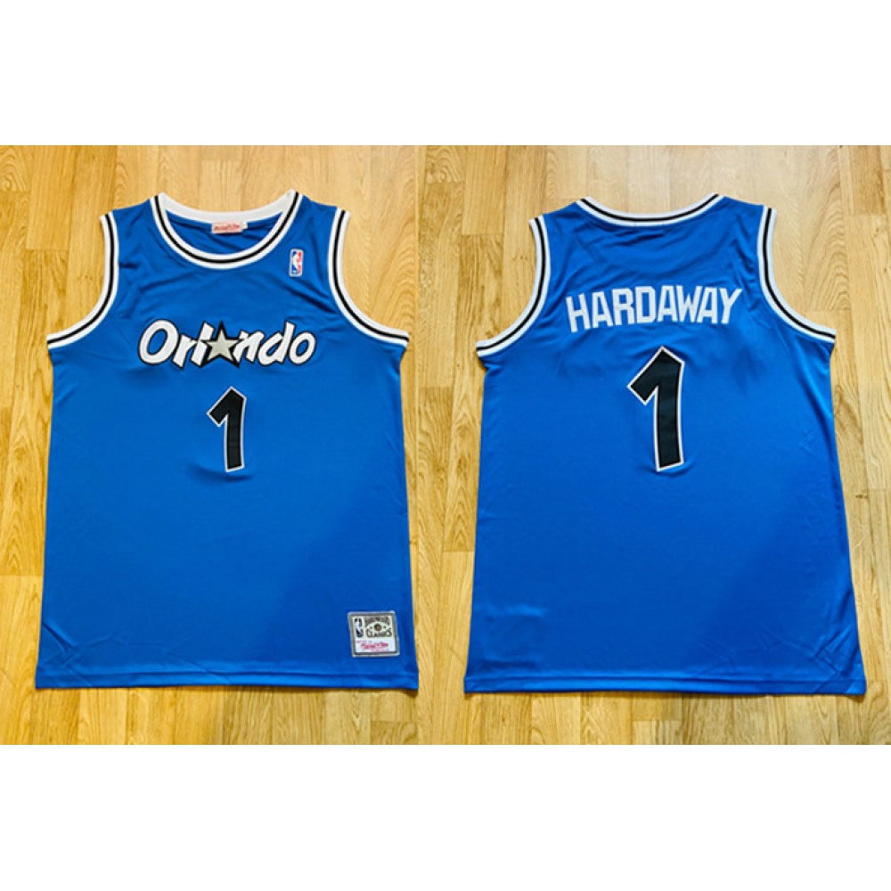 Fan Favorite High-Quality Men's ORL #1 Penny Blue Basketball Jersey
