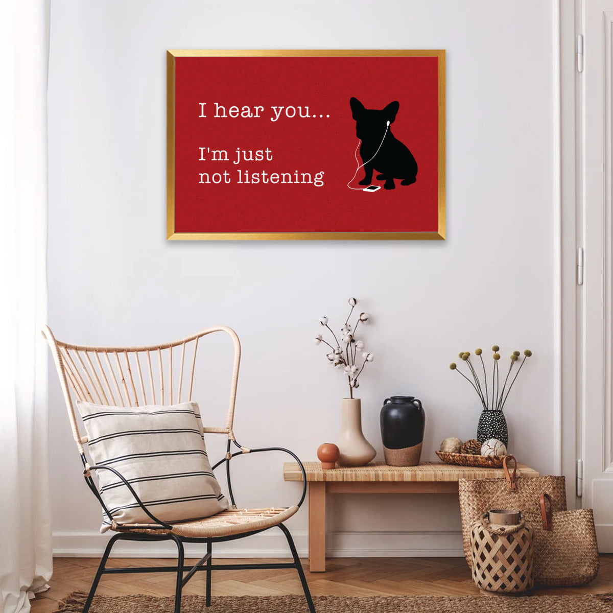 Fashion-Forward I Hear - Framed Poster • Wall Decoration as a Gift