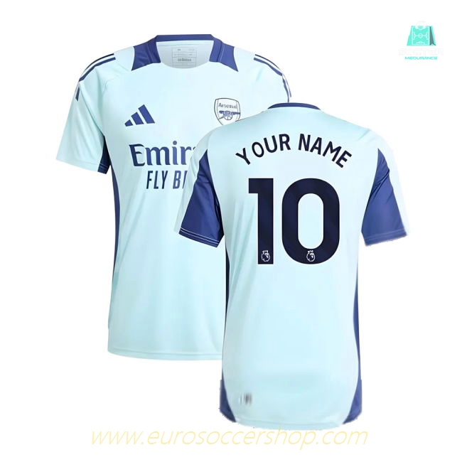 2024-2025 Arsenal Training Jersey (Clear Aqua) (Your Name)