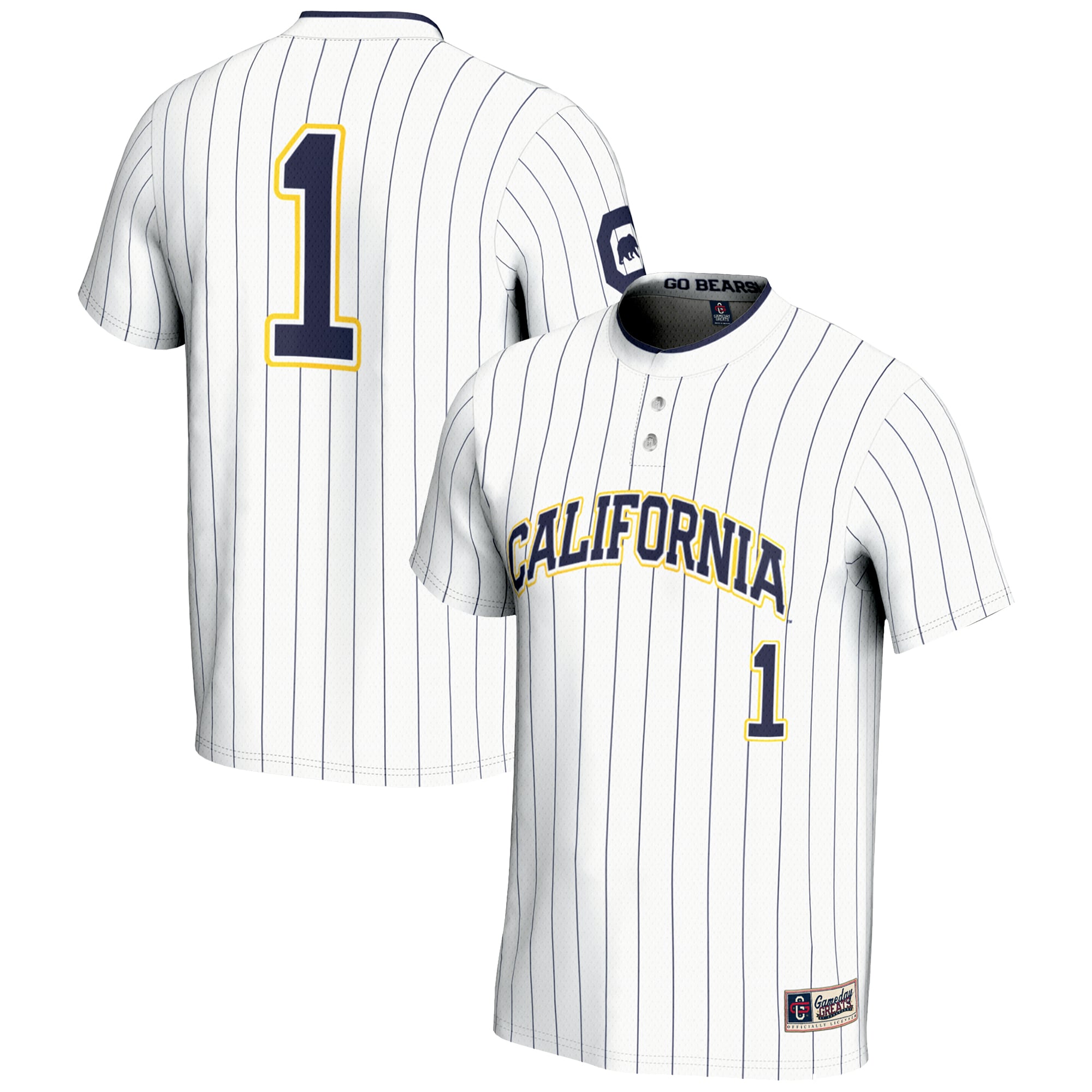 [NJP] Women's Cal Bears GameDay Greats Lightweight Softball Jersey - White