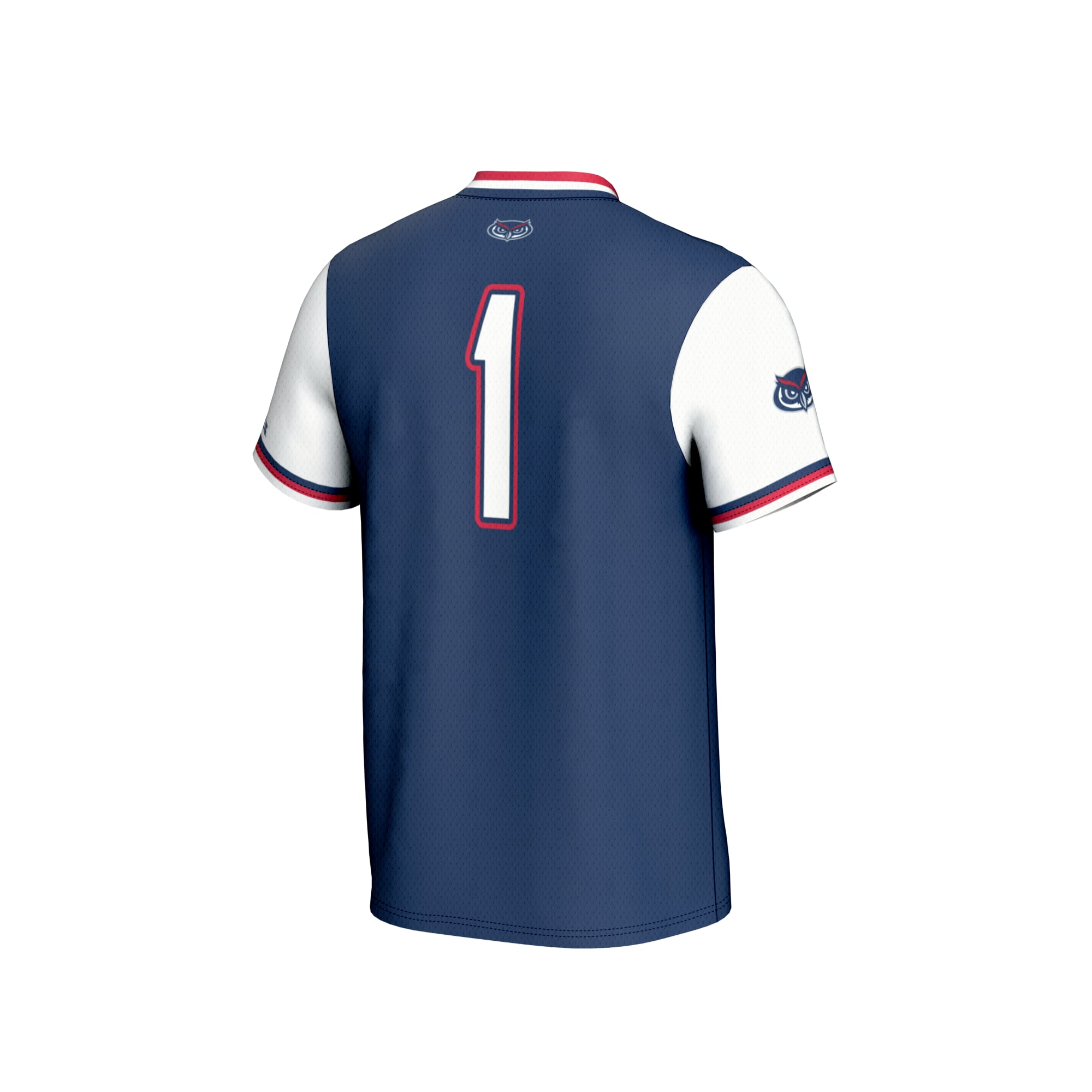 #1 Florida Atlantic Owls GameDay Greats Youth Lightweight Collegiate Softball Fashion Jersey - Navy