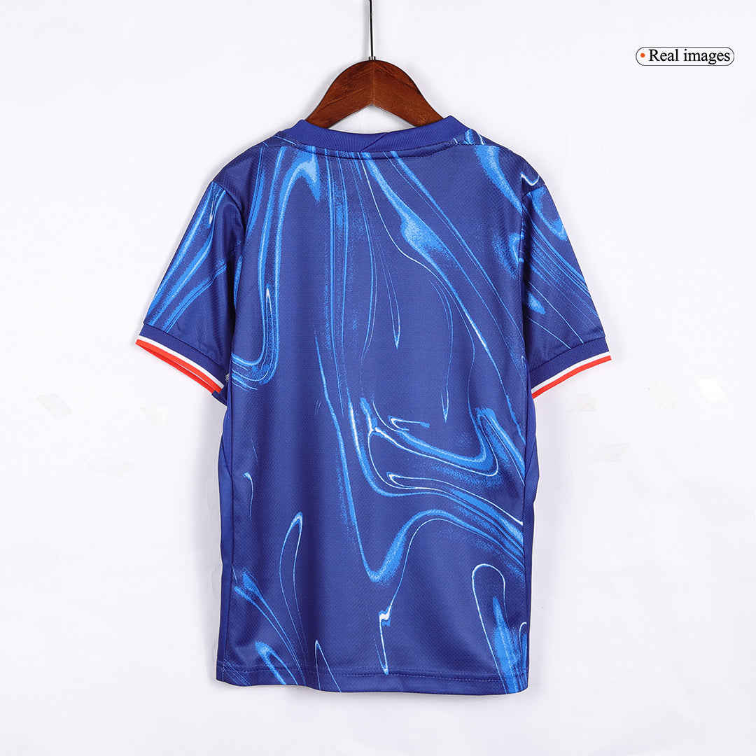 Kid's Chelsea Home Soccer Jersey Kit(Jersey+Shorts) 2024/25Authentic K
