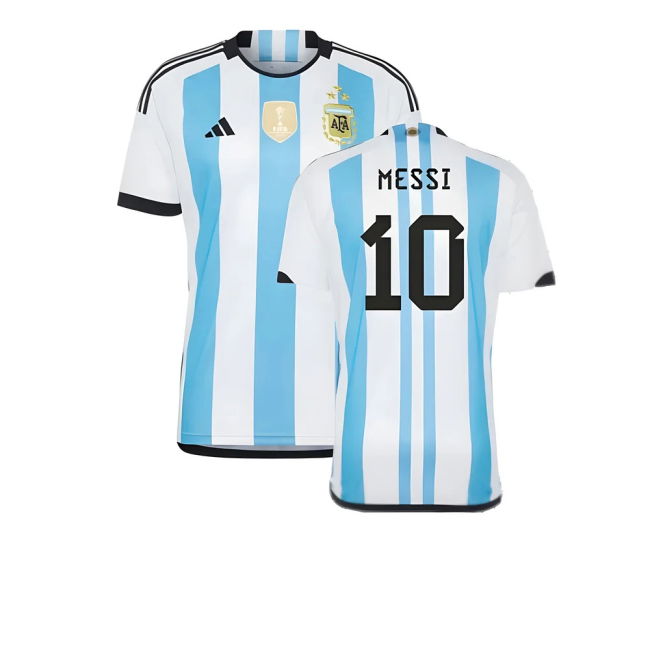 Athletic Argentina 2022 World Cup Winners Home Shirt (Messi 10)