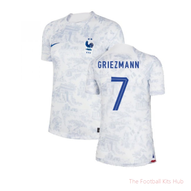 2022-2023 France Away Shirt (Ladies) (Griezmann 7)