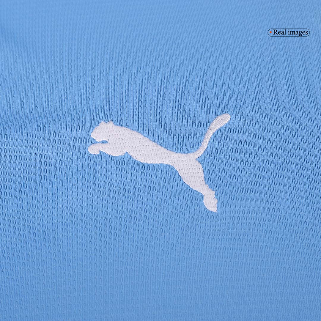 Manchester City Home Long Sleeve  Soccer Jersey 2024/25 Authentic Kit