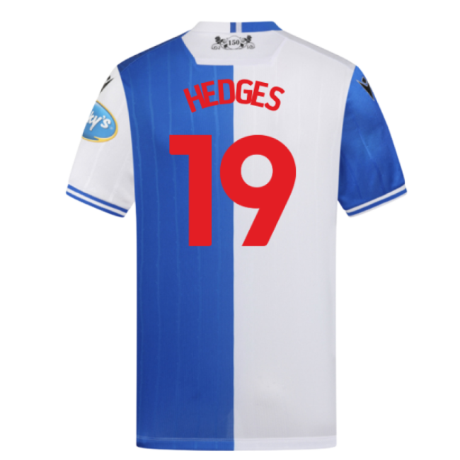 2025-20 Blackburn Home Soccer Shirt Hedges #19 L M S