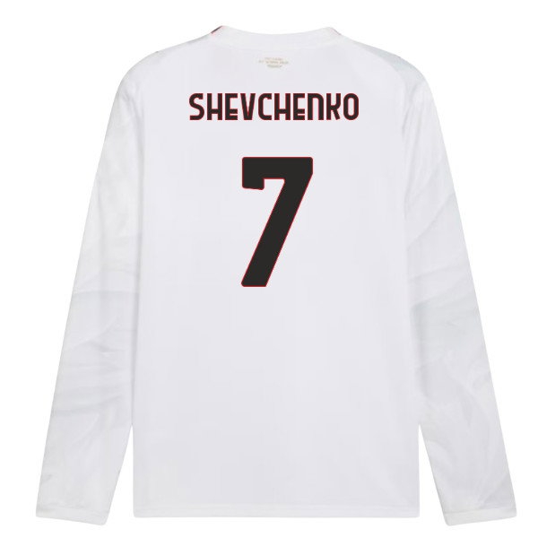 [WSG] 2026 2027 AC Milan Long Sleeve Shirt Away Kit (Shevchenko 7)