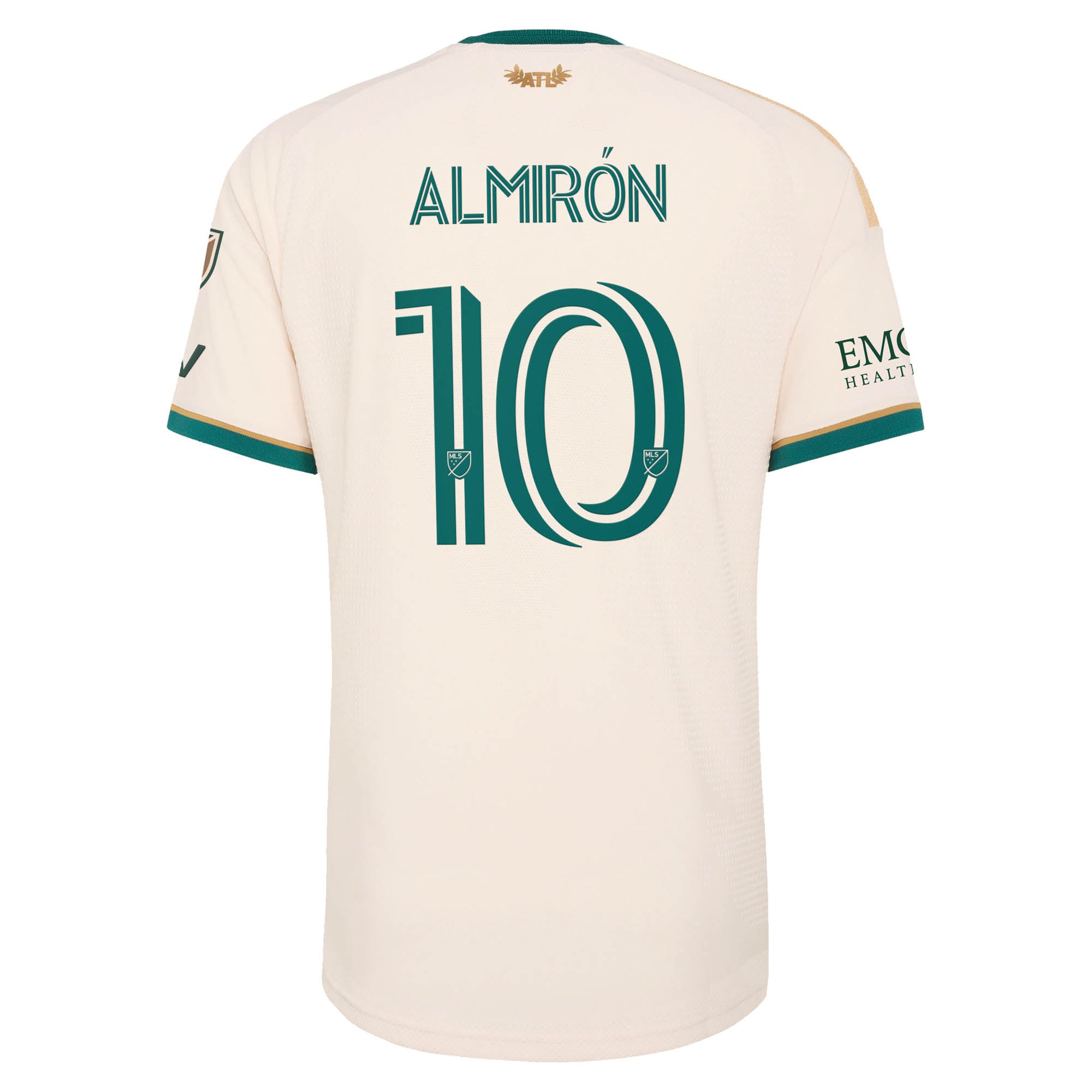 [SJH] Miguel Almiron Atlanta United FC 2026 Spirit of '96 On-Field Authentic Patch Jersey - Tan