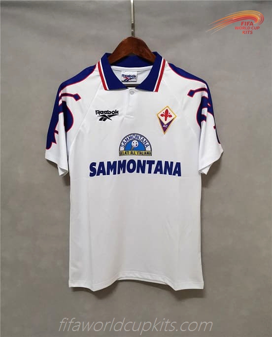 Fiorentina 95-96 season Visiting White Football Shirt
