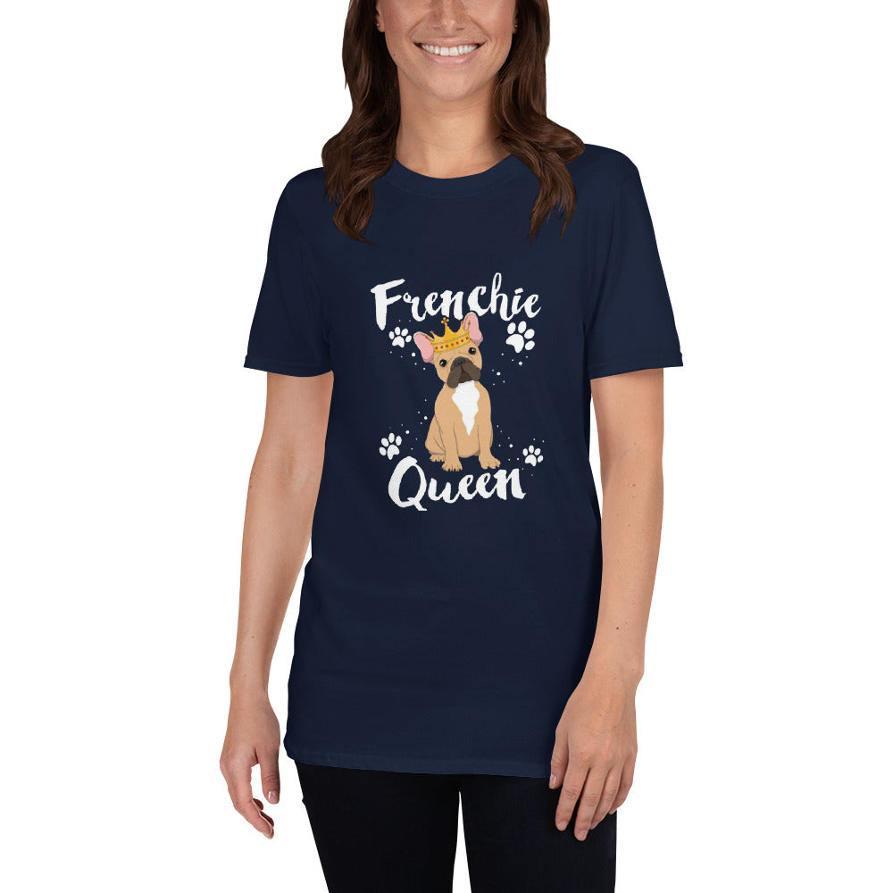 Durable High-Quality Frenchie Queen- T-shirt for Casual Outings Premium