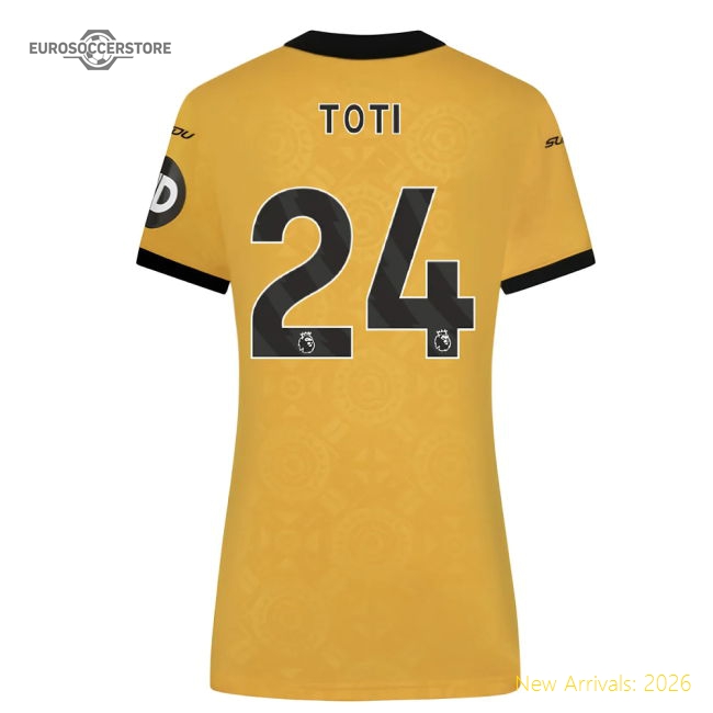 2025-2026 Wolves Home Shirt (Womens) (Toti 24)