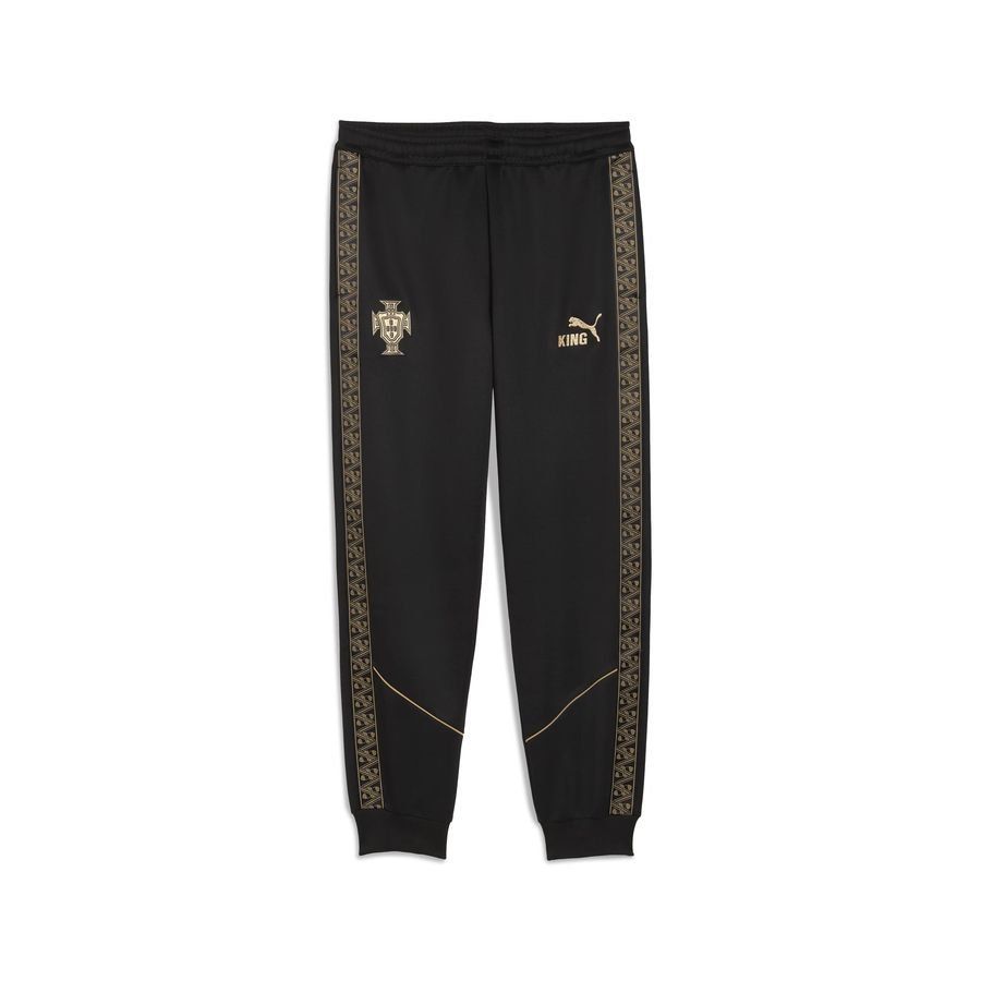 Portugal Training Trousers Pre Match Eusebio Special Edition - PUMA Black/PUMA Gold