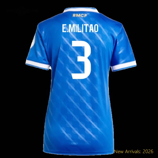 Football Team Womens E.militao Comfortable Jersey Aeroready Flattering