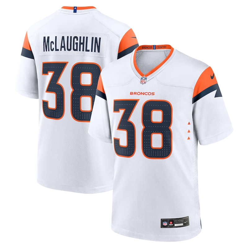 None Jaleel McLaughlin DEN Broncos Legendary Durable Jersey for NFL Fa