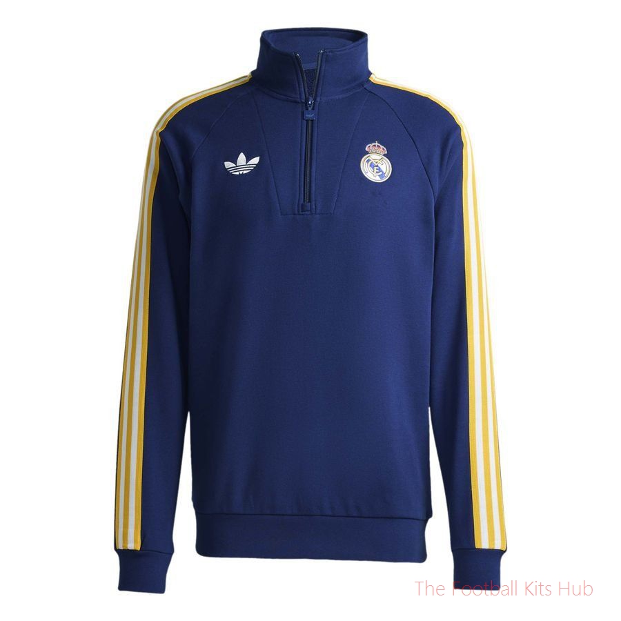 Real Madrid Track Top OG Half Zip - Dark Blue