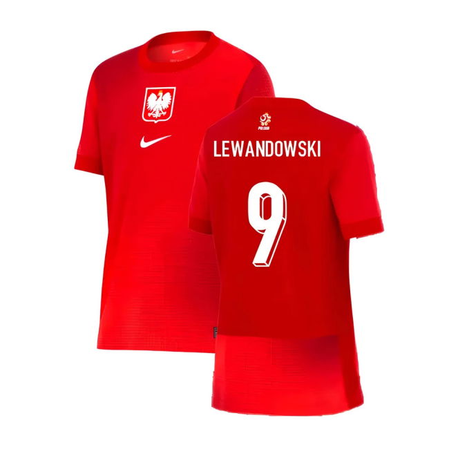 Lewandowski 9 2024-2025 Poland NT Away Kit (Kids)