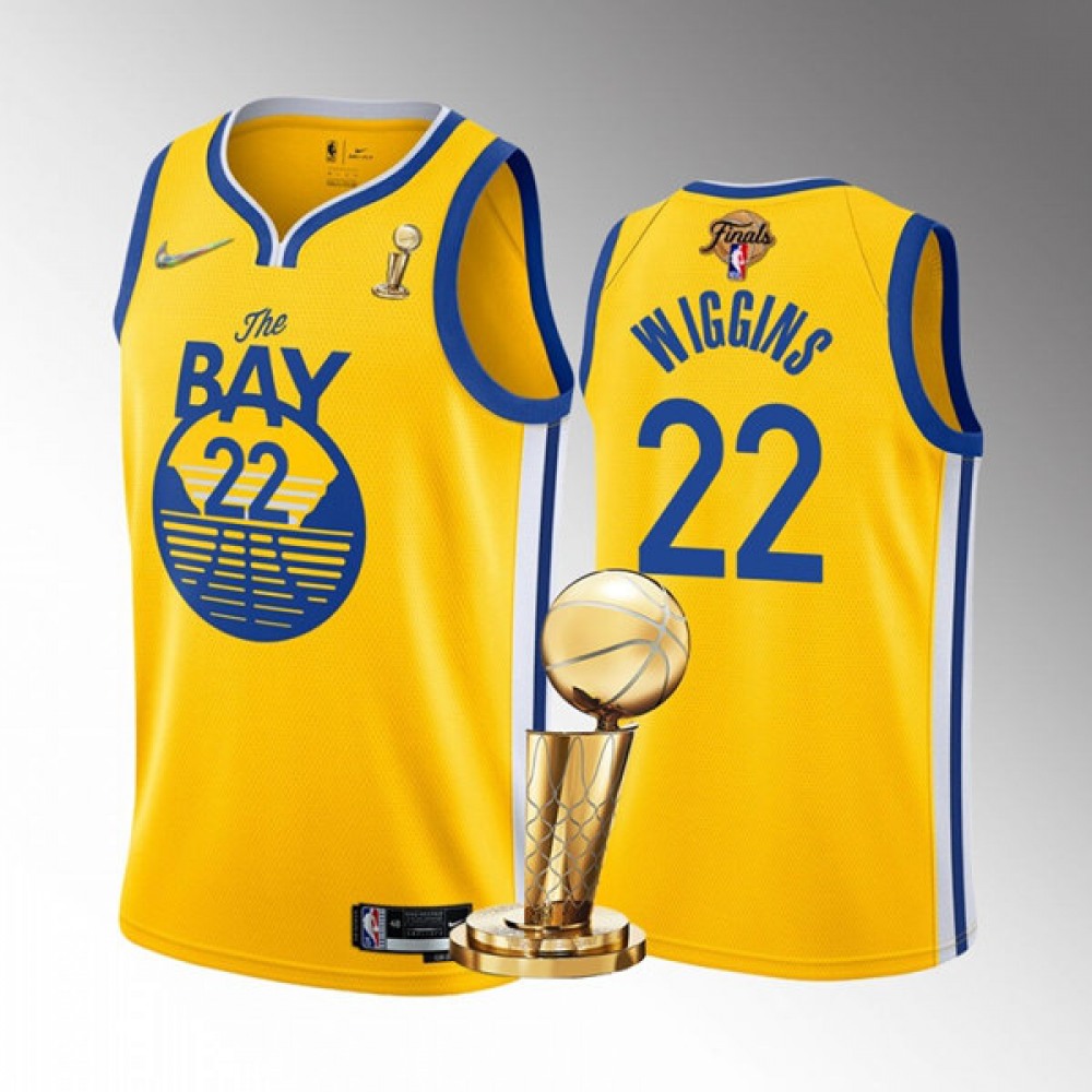 Durable Jersey Golden State Warriors 22 Yellow - - Basketball Fan Gear