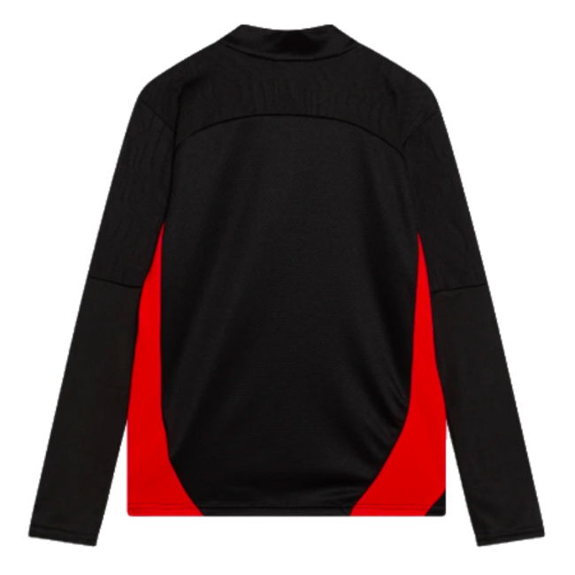 2024-2025 AC Milan Training 1/4 Zip Top (Black) - Kids