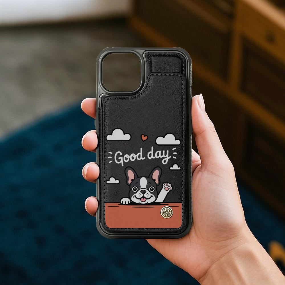 Durable Lexi - Leather Wallet Case For For Iphone & Samsung for Dog