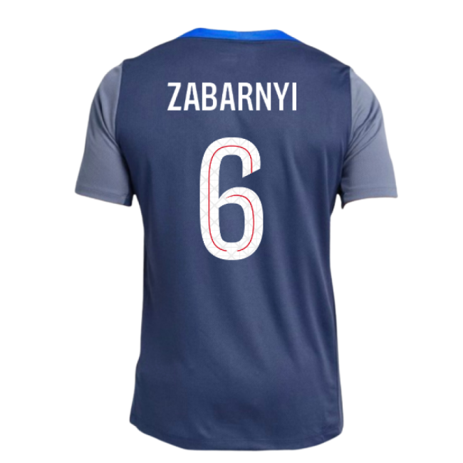 Genuine 2025-2026 PSG Ligue 1 Training Strip (Zabarnyi 6)