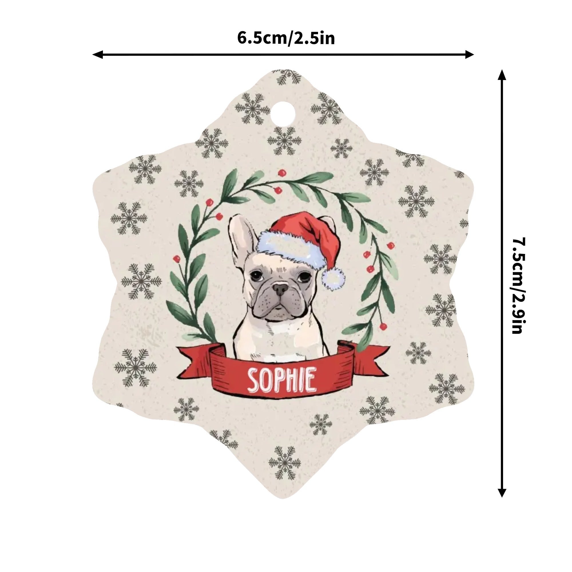 Minimal-Aesthetic Personalized Ornaments For Frenchie Lovers With You...