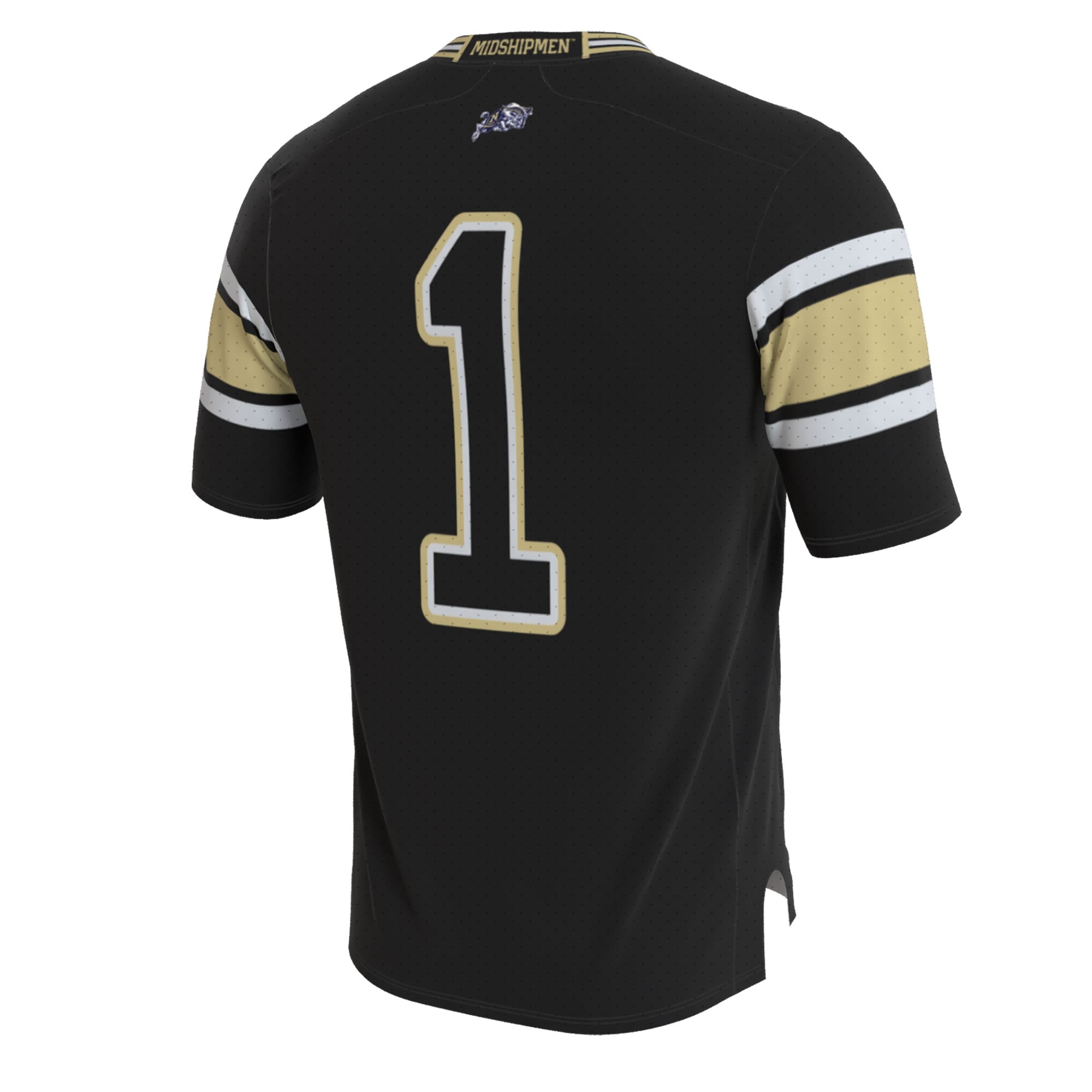 [NJP] Navy Midshipmen GameDay Greats Unisex Lightweight Collegiate Football Blackout Fashion Jersey