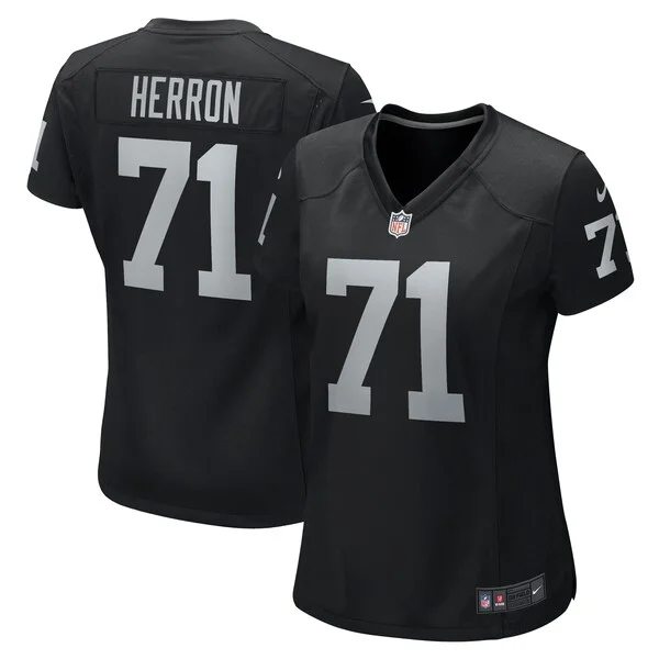 None Justin Herron Game Jersey - Black | NFL Player Jersey | NFL Footb