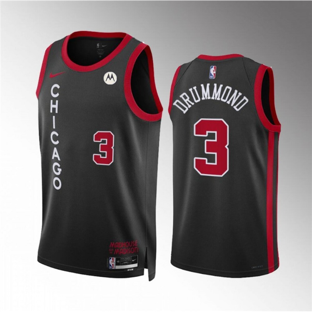 Classic 3 Chicago Bulls Black Jersey - City Edition - Basketball Fan Gear
