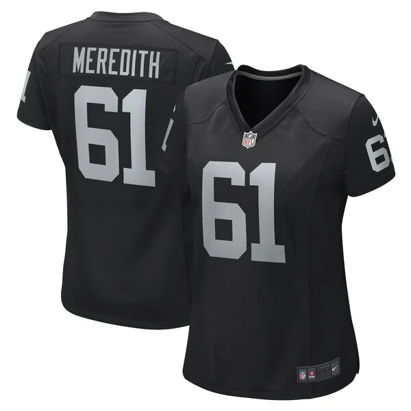 None Jordan Meredith Game Jersey - Black | NFL Player Jersey