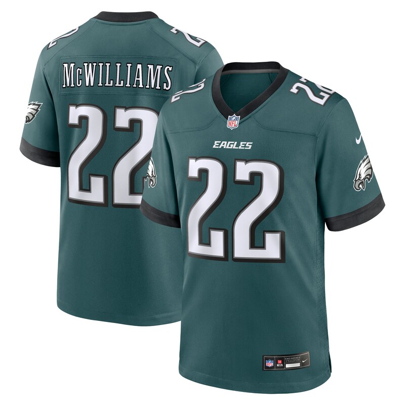 None Mac McWilliams All-Pro PHI Eagles Premium Jersey Game Day Wear