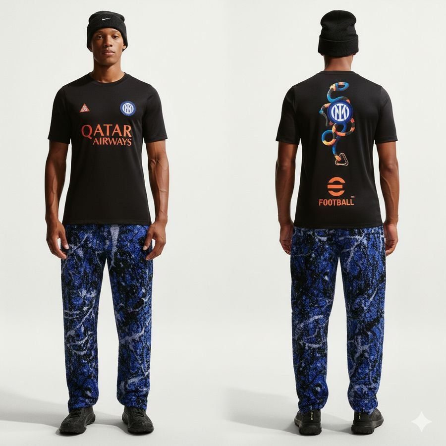 [EFKS] Inter ACG Dri FIT Academy Pro Pre Match Black/Safety Training Orange Apparel X
