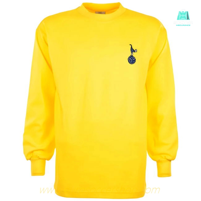 Tottenham 1970s Yellow Away Retro Football Shirt
