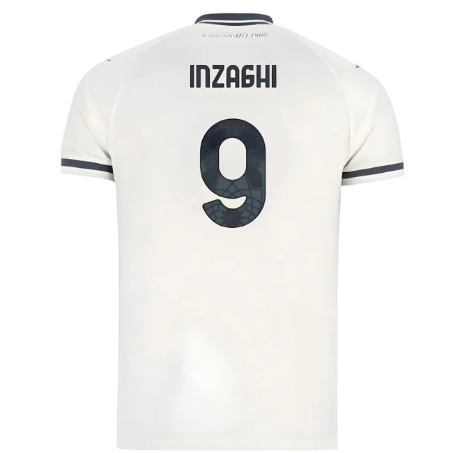 2025-2026 Lazio Away Shirt (Kids) (Inzaghi 9) Reinforced Seams
