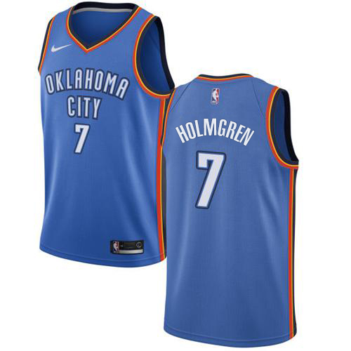 Blue Nike C. Thunder #7 NBA Jersey Premium Quality Game Day Wear