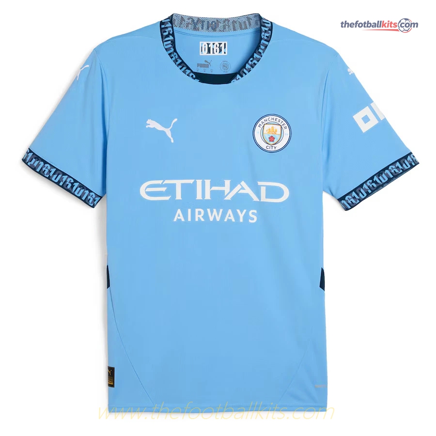 Fan Edition Manchester City Home Soccer Football Shirt 2024-2025 Collection