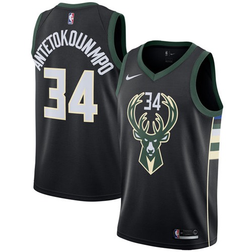 Nike Bucks Black Giannis Antetokounmpo #34 Jersey - Budget-Friendly