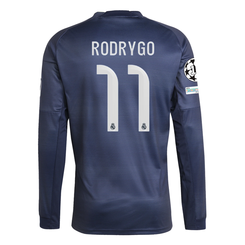 Real Madrid Sleeve 2025-2026 UCL Away Jersey – Authentic Shirt